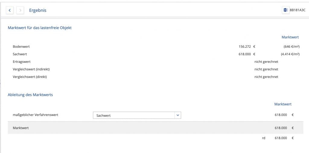 Immobilienbewertung Einfamilienhaus